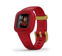 Garmin Vivofit Jr.3 Iron Man - Activity Tracker per Bambini, Cinturino Regolabile, Rosso - Iron Man, 4 Anni in su