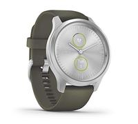 Garmin vívomove Style - Hybrid Smartwatch, Touchscreen, Design Analogico, Garmin Pay, Moss Green & Silver, 42 mm