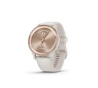 Garmin vívomove Trend, Smartwatch ibrido, Cassa 40mm, Touchscreen LCD e Lancette, Notifiche, Pay, SMS emergenza, Cardio, SpO2, GPS connesso, Monitoraggio 24/7, Sleep Score (Peach Gold & White)