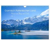 Garmisch Partenkirchen Land - Wasser und Berge sind Leben (Wandkalender 2026 DIN A4 quer), CALVENDO Monatskalender: Seen und Gebirge im Werdenfelser Land