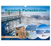 Garmisch-Partenkirchen mit Zugspitze und Eibsee (Wandkalender 2026 DIN A3 quer), CALVENDO Monatskalender: Beeindruckende Landschaftsfotografie mit ... Urlaubserinnerung aus Garmisch-Partenkirchen.