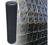 Garmix Rotolo di rete nero per protezione uccelli/voliera/gabbia fori 12x12mm Diametro filo (150cm x 15m, 1,20mm)