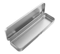 Garneck 1 Astuccio in Metallo Per Matite Di Ferro Satinata Monostrato Per Studenti Materiale Scolastico