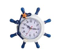 Garneck 1 orologio da parete digitale per esterni, decorazione in legno, volante per esterni, da appendere alla bicicletta della nave, da spiaggia, da appendere