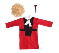 Garneck 1 Set Di Parrucca Per Da Giudice Parrucca Per Feste Da Casa Costume Da Giudice Per E Parrucca Costume Portatile Per Halloween Costume Da Carriera Per Parrucca Da Giudice