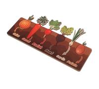 Garneck 1 Set Giocattoli di assemblaggio vegetale puzzle in legno per i più piccoli giocattoli asilo nido giocattolo puzzle bordo occupato fai da te puzzle vegetali puzzle board di legno
