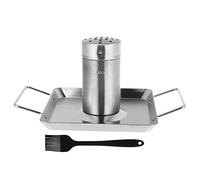 Garneck 1 Set per Inossidabile per Barbecue Portatile con Design Ergonomico e per Cucinare Arrosto Gustoso all