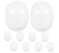 Garneck 10 pezzi Maschere DIY per Maschera Piena Verniciabile per Cosplay Halloween e Costume Stimola Creatività e Abilità Linguistiche