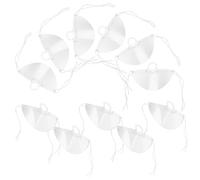 Garneck 10 Pezzi Maschere Trasparenti Antiappannamento Scudo Protettivo Riutilizzabile per Ristoranti e Chef Design Leggero e Traspirante per Uso Prolungato Sicurezza e Comfort Cucina
