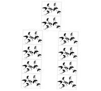 Garneck 10 Set Decorazioni Halloween Drago da Adesivi Murali Feste Atmosfera Spettrale e Scuole Facile da Applicare e Leggero