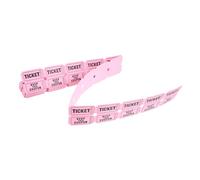 Garneck 100 pezzi Biglietti Lotteria Rosa per e Feste Blocchetti Bigliettini per Carnevali Party Centri Attività e Shopping Mall Biglietti Raffle Versatili per Partecipazione e