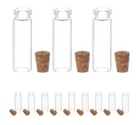 Garneck 100 Pezzi Bottiglie di Vetro con Tappo in Sughero 2ml Mini Vasetti Impermeabili e Resistenti All'umidità per Progetti Fai da Te e Decorazioni Matrimonio
