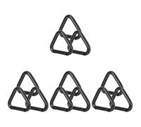 Garneck 12 moschettoni triangolari, piccoli moschettoni, grandi moschettoni, grandi moschettoni, moschettoni, moschettoni, grandi clip per arrampicata, gravi fibbie triangolari, set di moschettoni