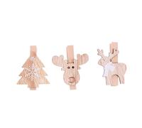 Garneck 12 Pezzi Clip Natalizie per Decorazioni Natale Foto Note e Biglietti per Albero e Atmosfera Festiva e Unico
