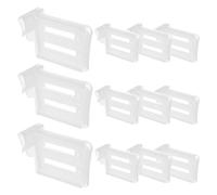 Garneck 12 pezzi Divisori per Frigorifero Porta Laterale Pannelli Regolabili per Organizzazione Interna Separatore Telescopico per Bottiglie Lattine e Sacchetti Facile Installazione e