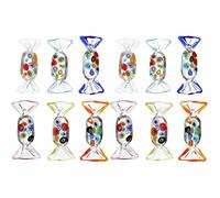 Garneck 12 Pezzi Vintage Murano Murano Caramelle Pezzi Candy Decorazioni Tavolo di Nozze Coriandoli Stile Vari