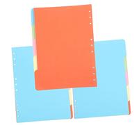 Garneck 15 Divisori Colorati in Cartoncino per Raccoglitori Ufficio, Pratici e Resistenti una Rapida Consultazione, Formato B5 per Quaderni e Indici