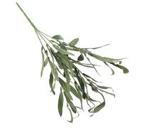 Garneck 1pc Ramo D'ulivo Artificiale Steli Di Rami D'ulivo Finti Piante Artificiali Rami Verdi Artificiali Ramoscelli D'ulivo Finti Viti Artificiali Con Fiori Più Palmo Green Plastica