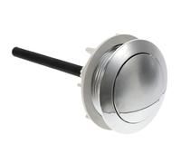 Garneck 1pezzi Pulsante Singolo Per Cassetta Wc in Inossidabile Design Specchiato Antiruggine Pulsante Scarico Per Water Funzione Di Scarico Completo e Facile Installazione