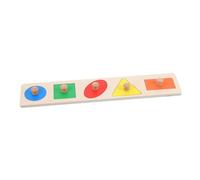 Garneck 1set Puzzle in Legno Per Educativo Geometrico Manopole Sviluppo Delle Abilità Coordinazione e Riconoscimento Colori e Montessori Per e Toddlers