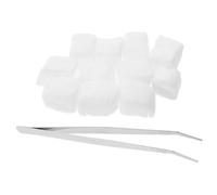 Garneck 1set Stoppini Lana Ceramica per Braciere da Tavolo Ricariche di Combustibile Sicure e Facili con Pinzetta Prolungano di Accensione Compatibili con Vari Bracieri da Tavolo