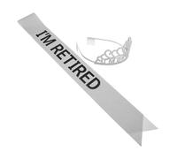 Garneck 1Set Tiara e Fascia per Pensionamento con Design Decorazione per Compleanno e Cerimonie Addio e Confortevole Resistente e