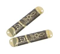 Garneck 2 Impostati Mezuzah Decorative Metallo Antico con Stella Davide Ornamentazione Ebraica per Decorazione e Inaugurazione