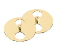 Garneck 2 Pezzi Base Rotante per Carillon in Metallo Oro, Accessorio DIY | Piastra Meccanica a Disco, Finitura Liscia e Lucida, per Restauro di Modelli a Giostra e Progetti Creativi