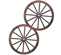 Garneck 2 Pezzi Decorazione Della Ruota Del Vagone Vintage Rustico Ruota Del Carro Arredamento Della Ruota In Legno Western Cowboy Decorazioni Festa Per Bar Patio Garage