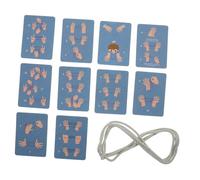 Garneck 2 Pezzi Di Fiori Intrecciati A Forma Di Croce Giocattoli Di Corda Giocattoli Per Giochi Cooperativi Cinghie Per Le Dita In Corda Per Giocattoli Per Le Dita In Corda Per