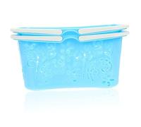Garneck 2 Pezzi Giocattoli del cestino di frutta finta di un negozio di alimentari piccolo cestino della spesa giocattoli piccoli cestini della spesa plastica Blue