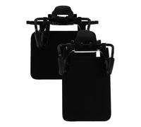 Garneck 2 Pezzi Occhiali Protettivi da Tiro Schermo Laterale in Abs Nero, Design Blinder per Caccia e Sport di Tiro, Comfort e Protezione Contro Detriti