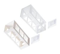 Garneck 2 Pezzi Organizzatore da Muro per Strumenti Chioma, Moderno | Design Ventilato, Uso Domestico in Angolo, Supporto senza Forare per Piastra e Spazzola Asciugante