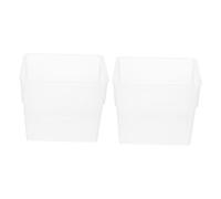 Garneck 2 pezzi Pattumiera da Scrivania Trasparente per Ufficio Bagno e Auto Design Semplice e Compatto per Spazi Ristretto e Differenziata