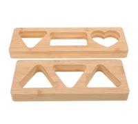 Garneck 2 Pezzi Stampi Onigiri in Bamboo Triangolari Mould per Polpette di Riso Riutilizzabili Utensili DIY per Sushi e Bento per Pranzi Casalinghi e Picnic