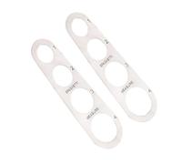 Garneck 2 pezzi Strumento Misurazione Spaghetti in Acciaio Inossidabile Misuratore Porzioni Pasta con Buchi Accessorio Cucina Compatto per Dose Precisa Noodles e Spaghetti