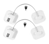 Garneck 2 Serratura Sicurezza per Frigorifero Multifunzionale con Codice Facile Installazione Foratura Adatta per Armadi e Protezione Privacy e Sicurezza Famigliare