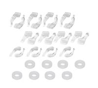 Garneck 20 Paia Cuscinetti Auricolari Per Occhiali Ganci Per Le Orecchie in Vetro Ossalti Degli Occhiali Suggerimenti Per Il Tempio Impugnature Per Aste Transparent