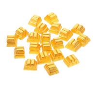 Garneck 20 Pezzi decorazione artigianale decorazioni rettangolare mattoni decorazione del in mattoncini dorati arredamento della casa delle bambole resina Golden
