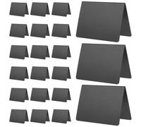 Garneck 20 Pezzi Mini Lavagne da Tavolo in Pvc Riutilizzabili 100x75mm, Cartelli Lavagna Cancellabili per Menu e Decorazioni Festa, Espositori Piccoli per Ristoranti e Eventi