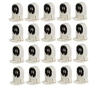 Garneck 20 Pezzi Portalampada Fluorescente T8/g13 Bianco in Abs e Pc, Supporto per Tubo Luce per Casa e Ufficio, Uso Duraturo Colore Casuale