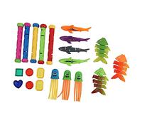 Garneck 21Pezzi Underwater Dive Toy for Summer Swimming Pool Treasure Hunt Fun Includes Octopus Shark And Dive Sticks