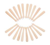 Garneck 25 Pezzi Mini Mazza da Baseball in Legno per Creazione Gioielli Diy, Accessori Leggeri e Versatili per Collane, Braccialetti e Portachiavi Sportivi
