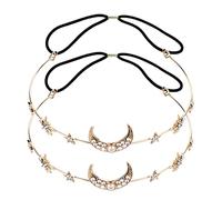 Garneck 2pezzi Cerchietto Stelle Di Copricapo Strass Fascia Per Capelli Cristalli Per Sposa e Accessori Capelli