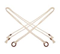 Garneck 2pezzi Cintura in Corda di Cotone Medievale con Frange e Nappe Regolabile per Donna Cintura Intrecciata per Vita e Fianchi Accessorio in Stile Boho per Gonne e Costumi