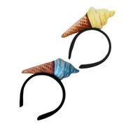 Garneck 2pezzi Fascia Per Tema Gelato Morbida e Flessibile Adatta Per Lavarsi Viso Sport Feste e Acconciature Per Ogni Occasione