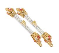 Garneck 2pezzi Metal Mezuzah for Door with Hebrew Scroll And Crown Design Religious Home Decor for Jewish And Catholic Faith Sacred Spiritual