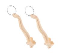 Garneck 2pezzi Portachiavi Anatomico Vertebrale Mini Ciondolo Teschio Oggetto Da Accessorio Per Studiare Biologia Regalo Per Dottore Halloween