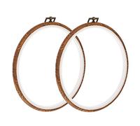 Garneck 2pezzi Ricamo in Plastica Pp Finto Legno Per Punto Croce e Ricamo Per Quilting Decorazioni e Hobby Creativi Di Unità