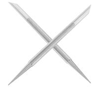 Garneck 2pezzi Spingi Cuticole in Acciaio Resistente Alla Ruggine Utensile Manicure Pedicure Multifunzione Per Rimozione Cuticole Pulizia Unghie e Decorazione Nail Art Per Saloni Professio